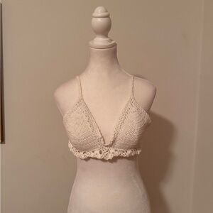 White Crochet Lace Bralette